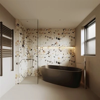 กระเบื้อง Terrazzo เคลือบเงา